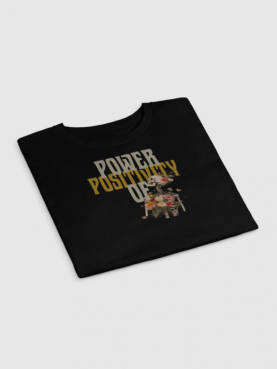The Power of Positivity Floral Skeleton Y2K Baby Tee - Gothic Grunge Aesthetic product image (16)