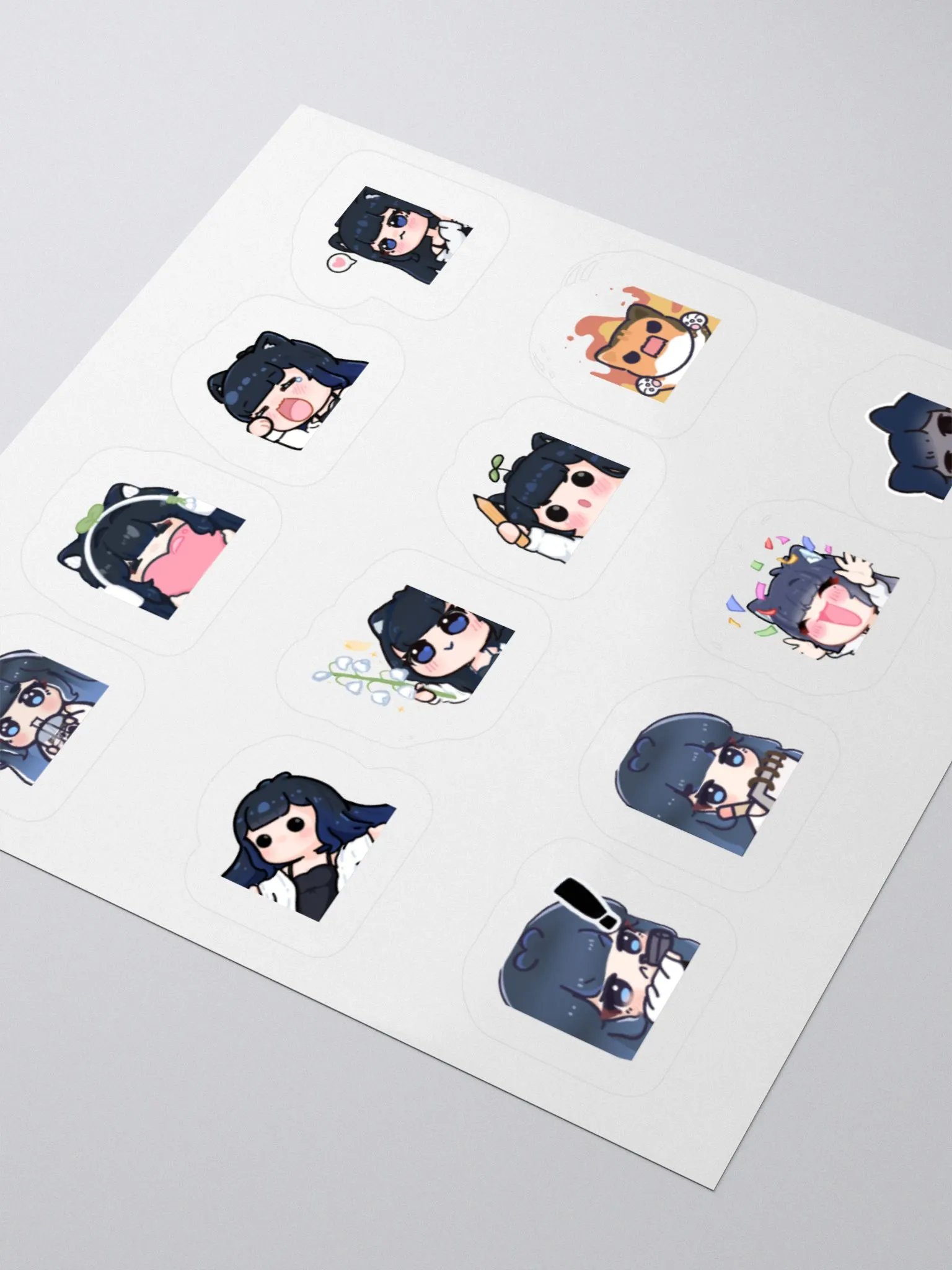 alley emotes sticker sheet product image (3)