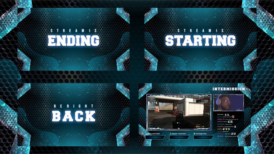Blue Elegance Stream Overlay Package product image (2)