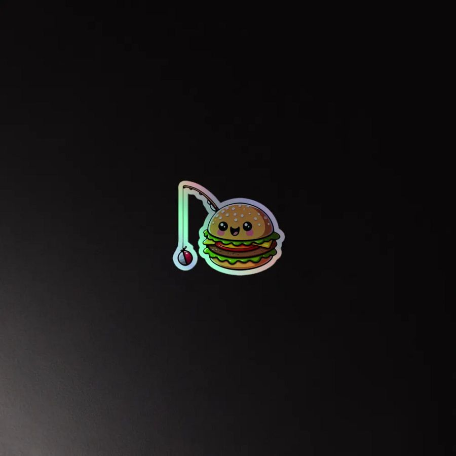 Whimsical Burger Holographic Sticker Sheet product image (4)