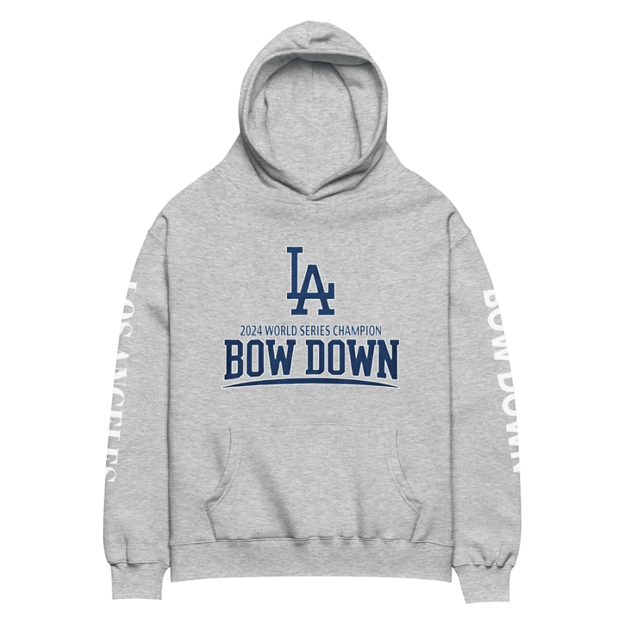 "Bow Down" LA Dodgers 2024 World Series Champion Hoodie | MLB Home Locker product image (2)