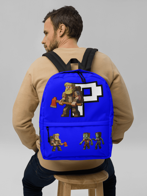 Patient PixelZ All-Over Print Backpack (Blue) product image (8)