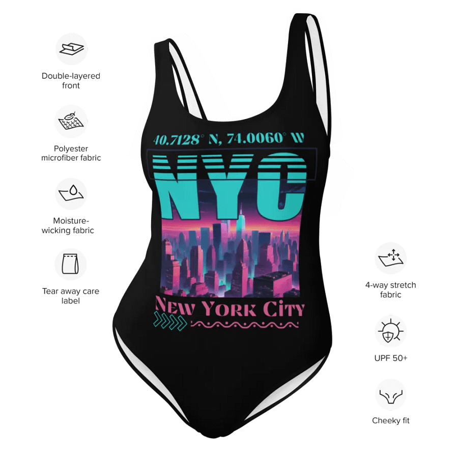 NYC New York City Graphic One piece Swimsuit product image (8)