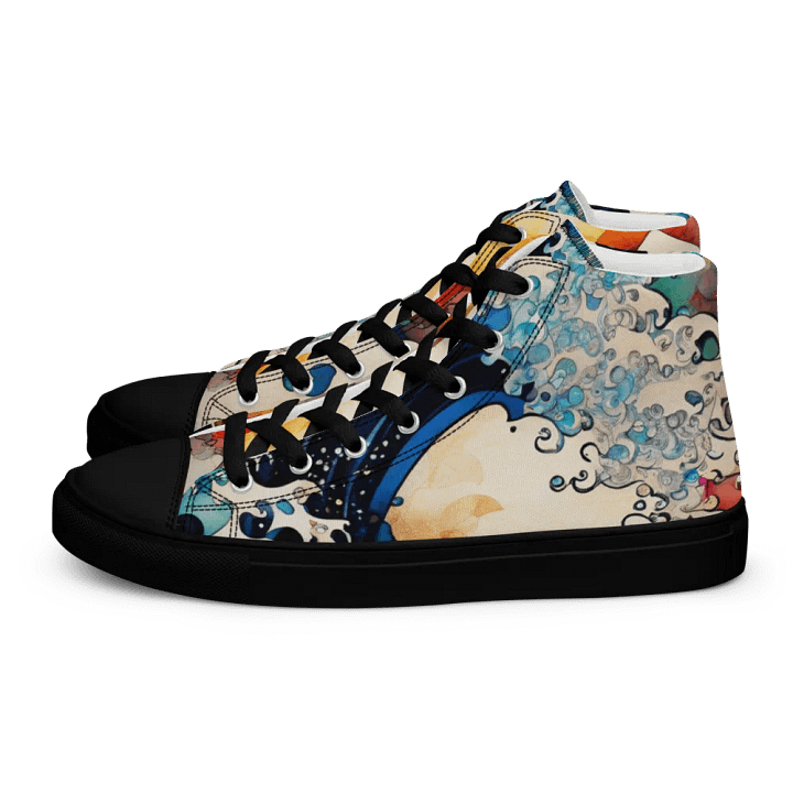 Japanese Wave Art High Tops product image (1)