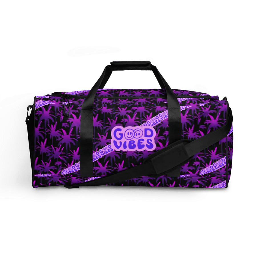 GOOD VIBE ONLY DUFFLE BAG black-purple product image (3)