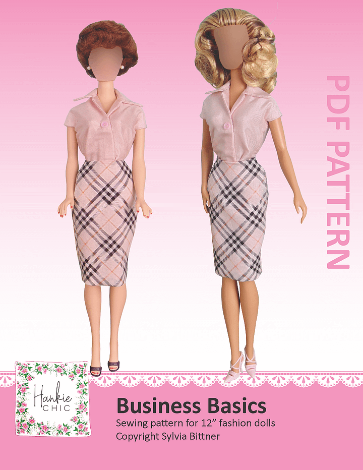 Business Basics sewing pattern for 12" fashion dolls product image (1)