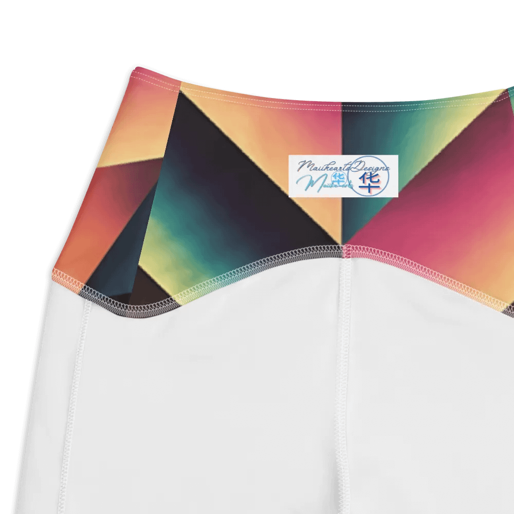 Abstract Lithographic Pattern Design Leggings with pockets - V7 product image (7)
