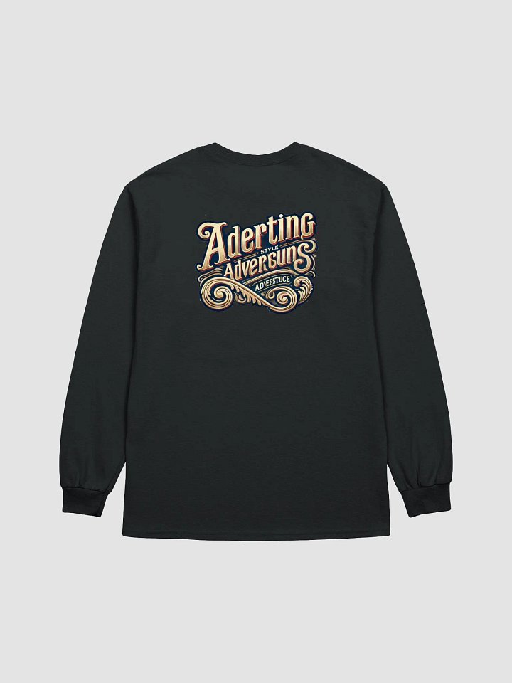 Vintage Ornate Typography Long Sleeve Tee product image (2)