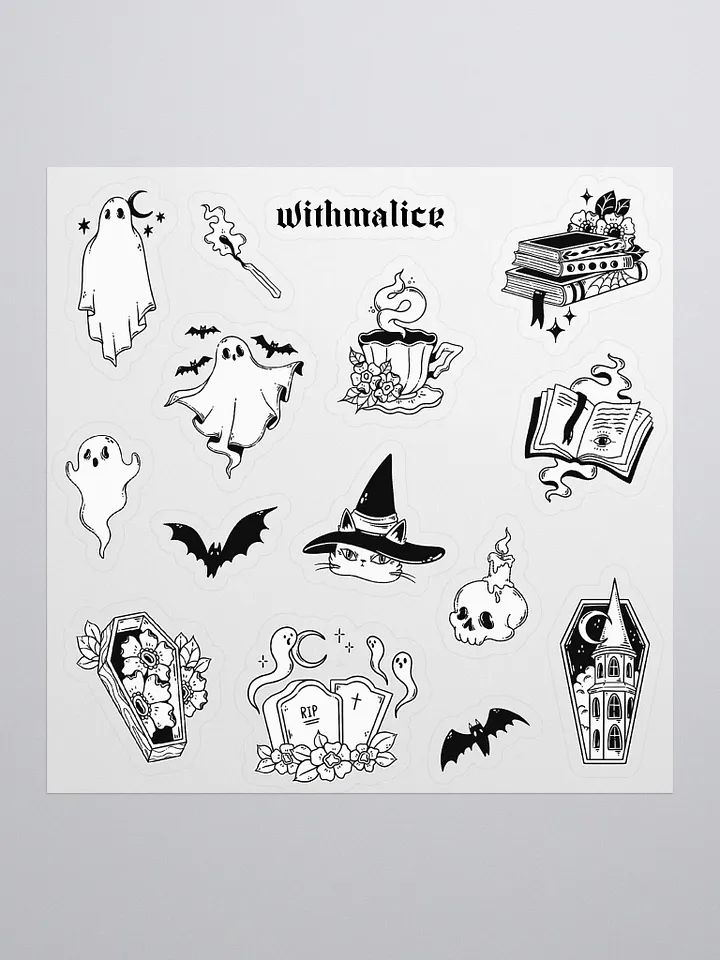ghostly black & white stickers product image (2)