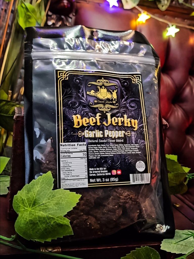 The Armored Kingdom Garlic Pepper Beef Jerky product image (5)