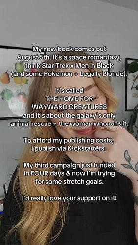KICKSTARTER NOW LIVE! 

Meet THE HOME FOR WAYWARD CREATURES (Volume 1), my new paranormal space romantasy series about the ga...