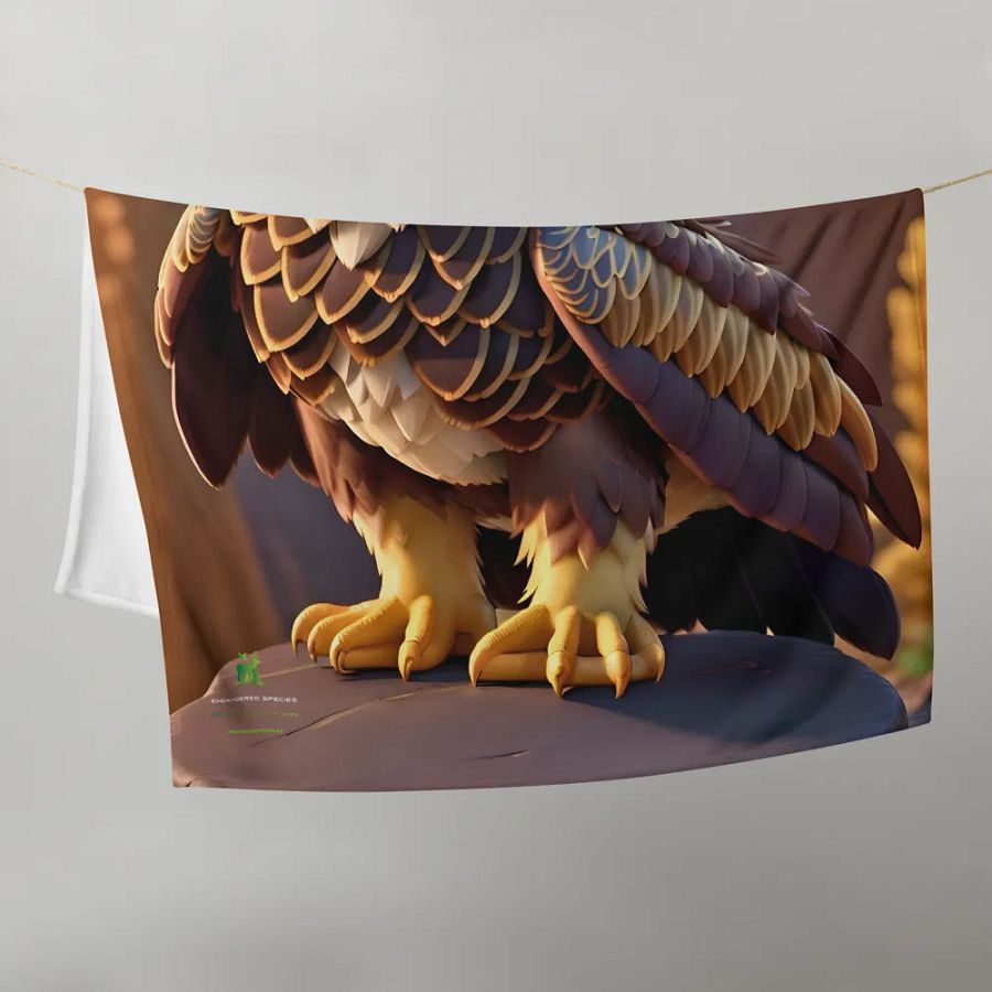 Endangered Species - Mexico - Golden Eagle Throw Blanket product image (10)