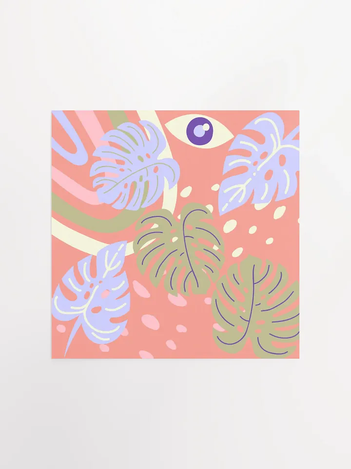 Pastel Monstera Leaves product image (2)
