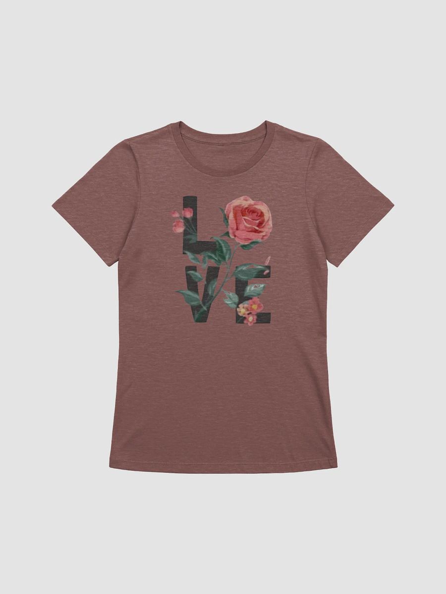 Women's Supersoft Relaxed-fit T-Shirt LOVE Flower Lettering product image (3)