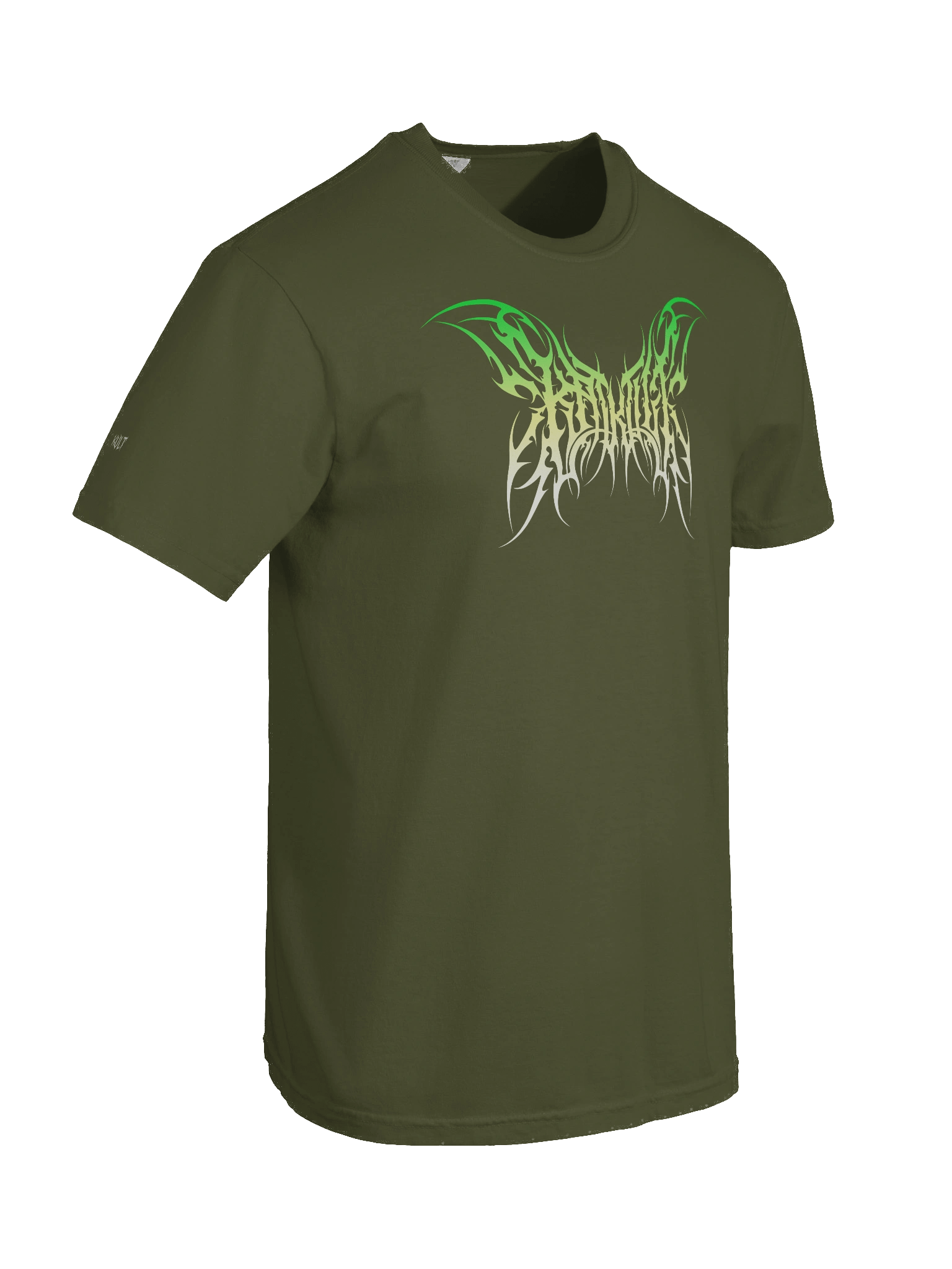 Kat Kult Comfort Colors T-Shirt (Green & White logo) product image (8)