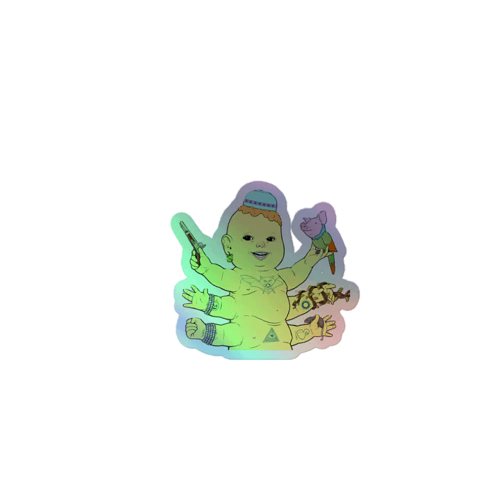 Charlopillar Holographic Sticker Set product image (1)