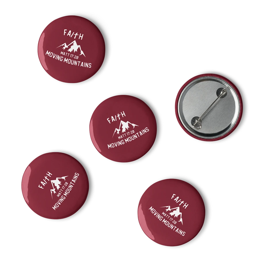 Faith Moving Mountains Pin Sets: Maroon product image (4)