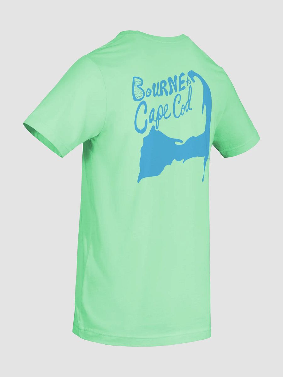 Women's | BOURNE to Cape Cod™ | Supersoft T-Shirt by Bella+Canvas | Deep Sky Blue Logo on Bright Colors product image (78)