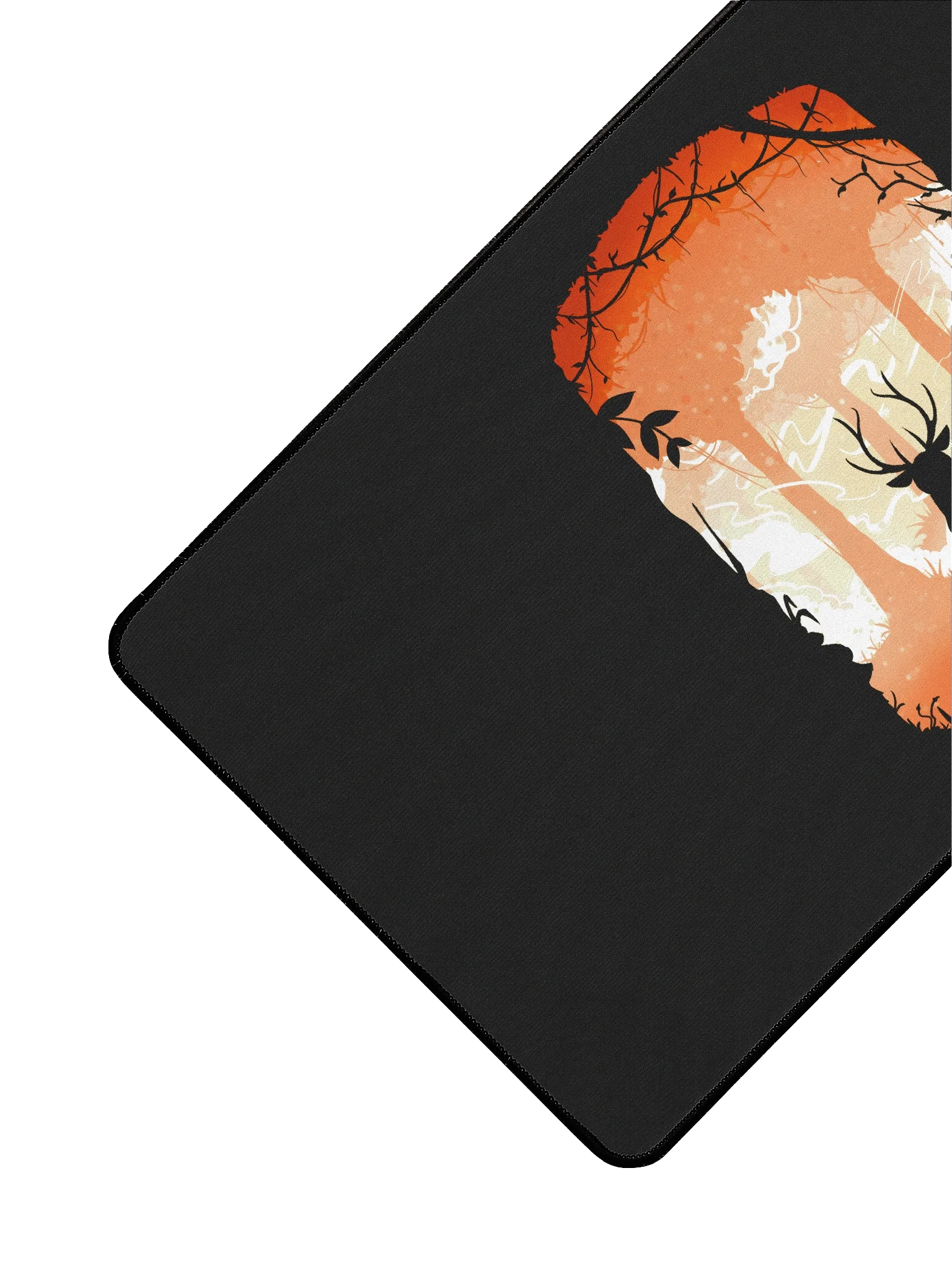 Black and Orange Deer Mouse Pad product image (3)