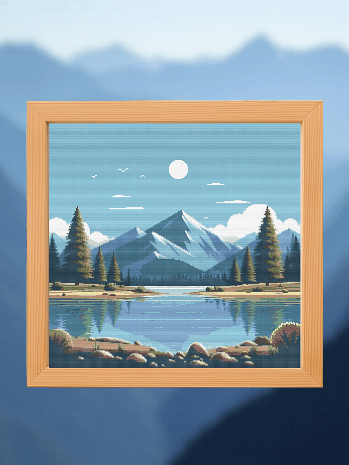 Mountain Reflections Cross Stitch Pattern product image (1)