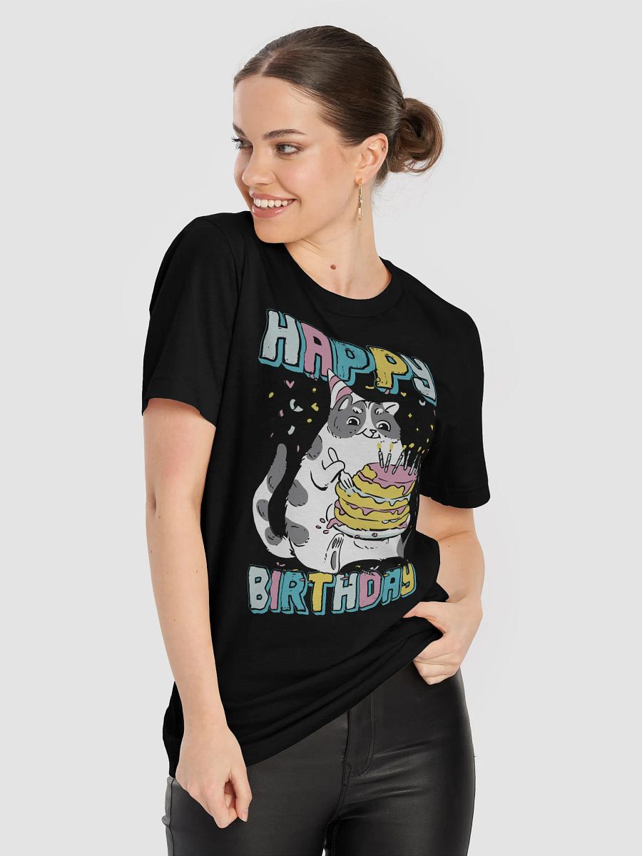 Happy Birthday (Cat With Cake) T-Shirt product image (38)