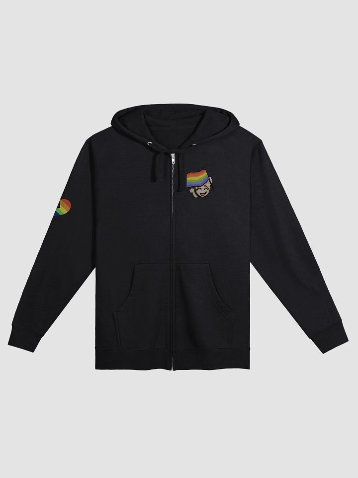 Pride Flag Zip-up Hoodie product image (1)