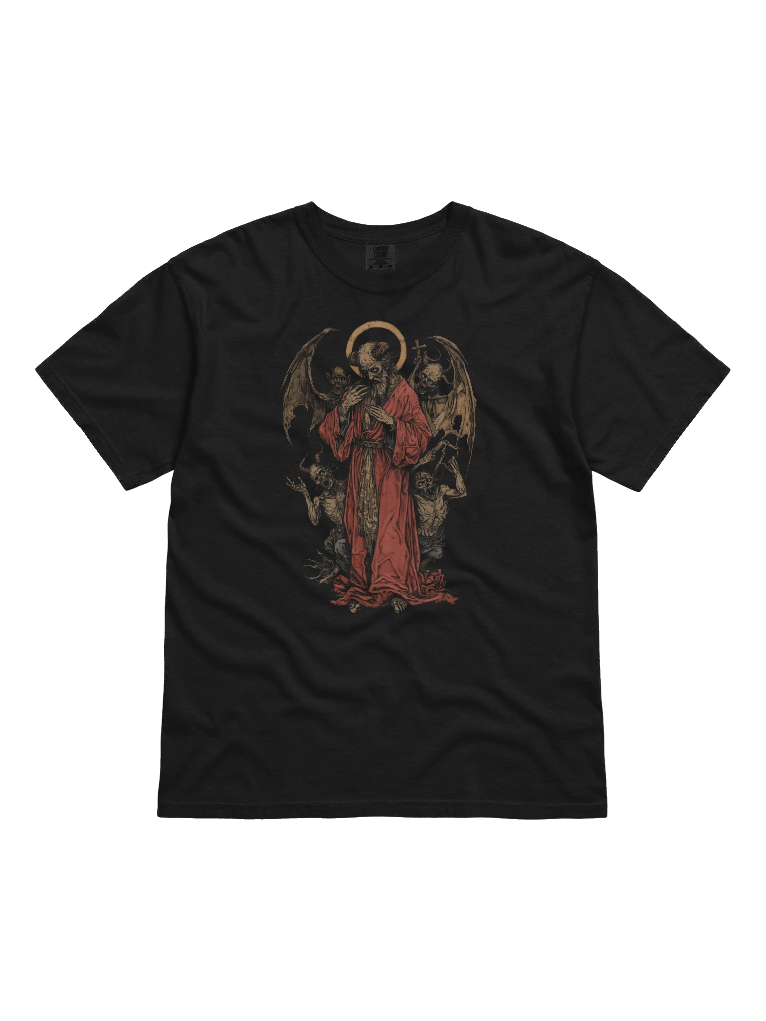 Demon Saint, Devil, Satan, Evil Dark Religious Temptation T-Shirt product image (1)