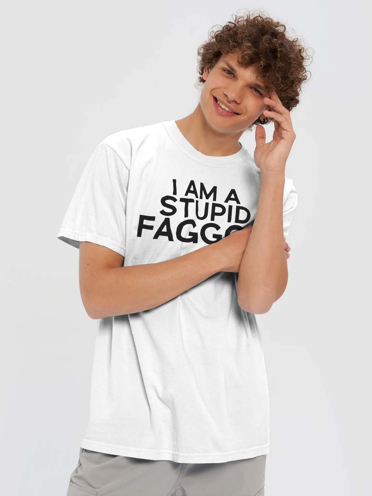 I Am A Stupid Faggot Shirt product image (7)