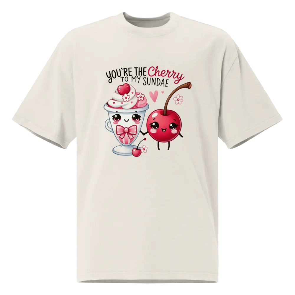 Cherry to my Sundae - Word Pun Oversized Tee product image (3)