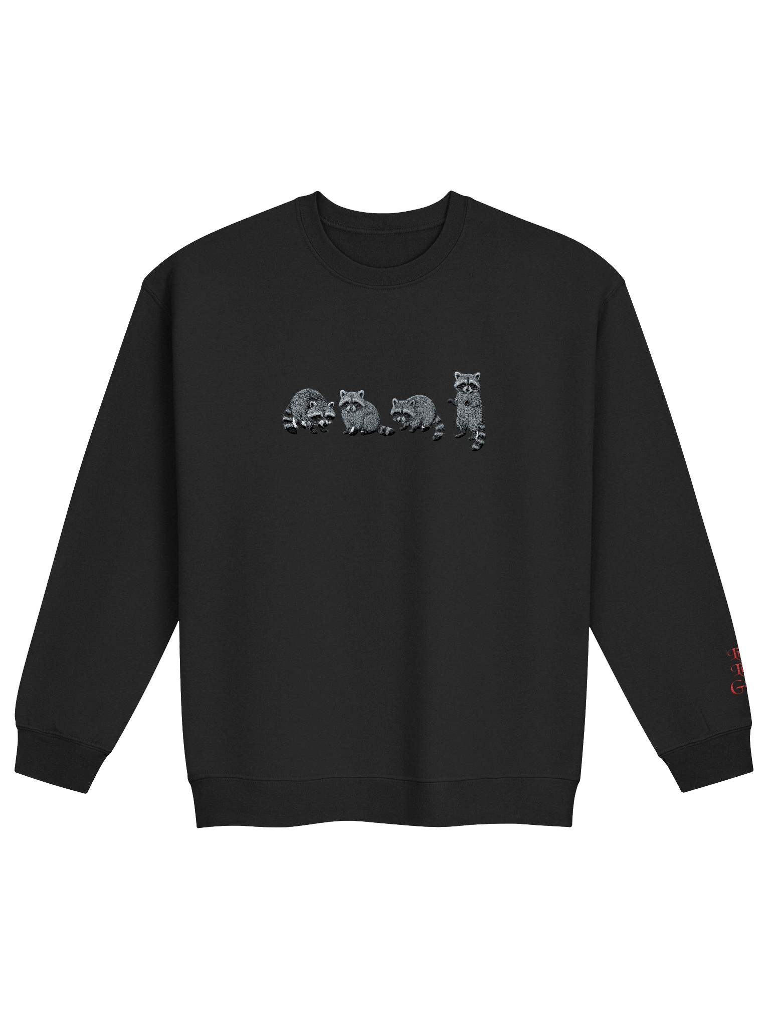 Live Like Gabi's Signature Embroidered Raccoon Crewneck Sweatshirt product image (1)