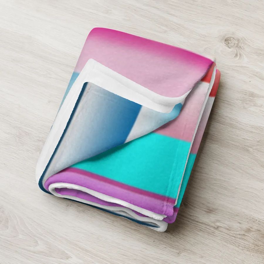Cotton Candy Stripes Throw Blanket product image (18)