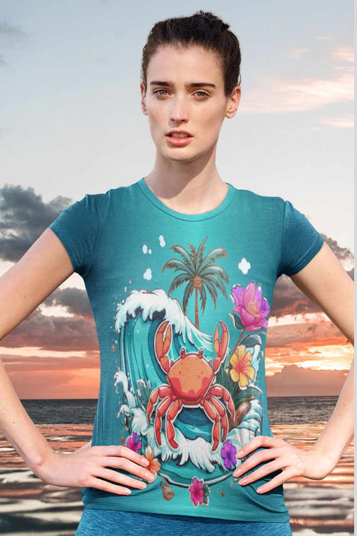 Tropical Crab All Over Print T-shirt product image (1)