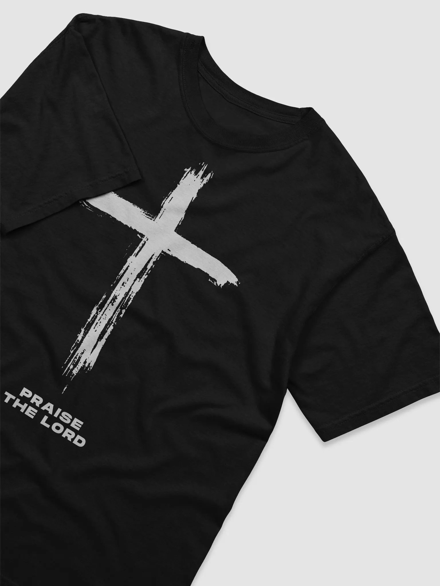 Black & White Grunge Illustrative Christian T-shirt product image (3)