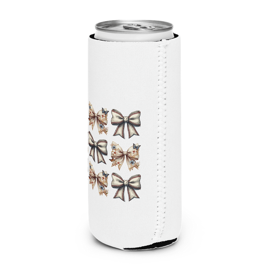 Spring Bows Baseball Butterfly Bliss Can Cooler product image (2)