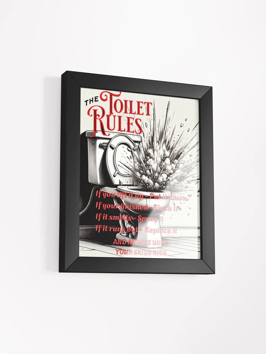 The Toilet Rules Framed Poster product image (11)