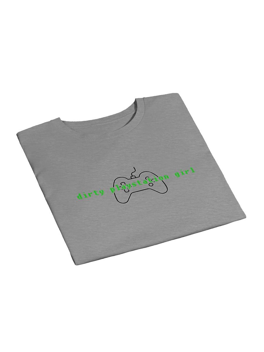 Dirty Playstation Girl Crop Top (Green & Black) product image (3)