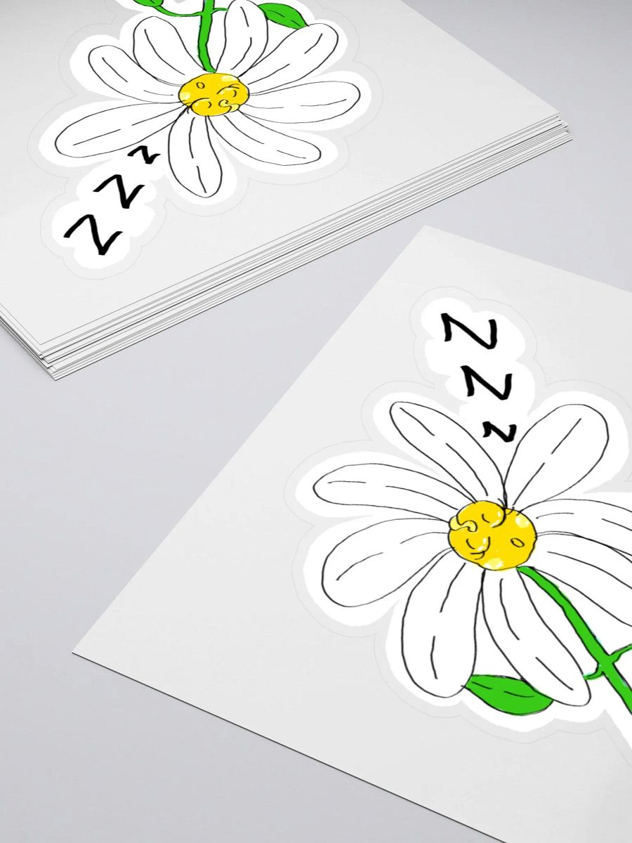 Sleepy Daisy kiss cut sticker product image (16)