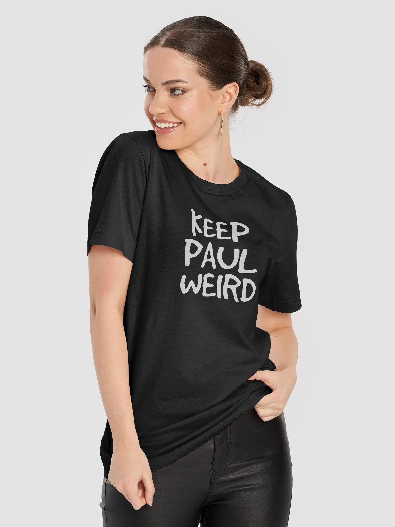 Keep Paul Weird Dark Mode Tee product image (8)