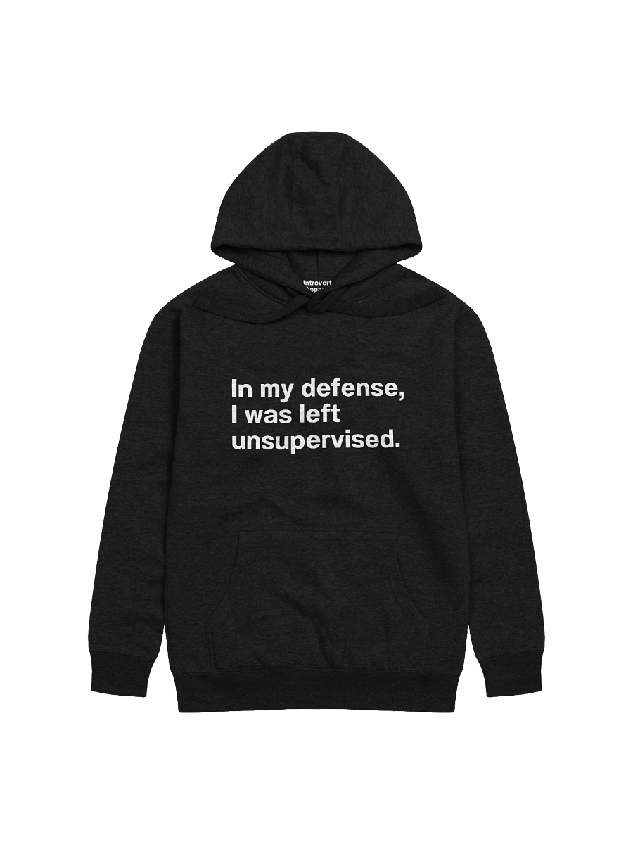 In my defense, I was left unsupervised. Unisex Hoodie product image (6)