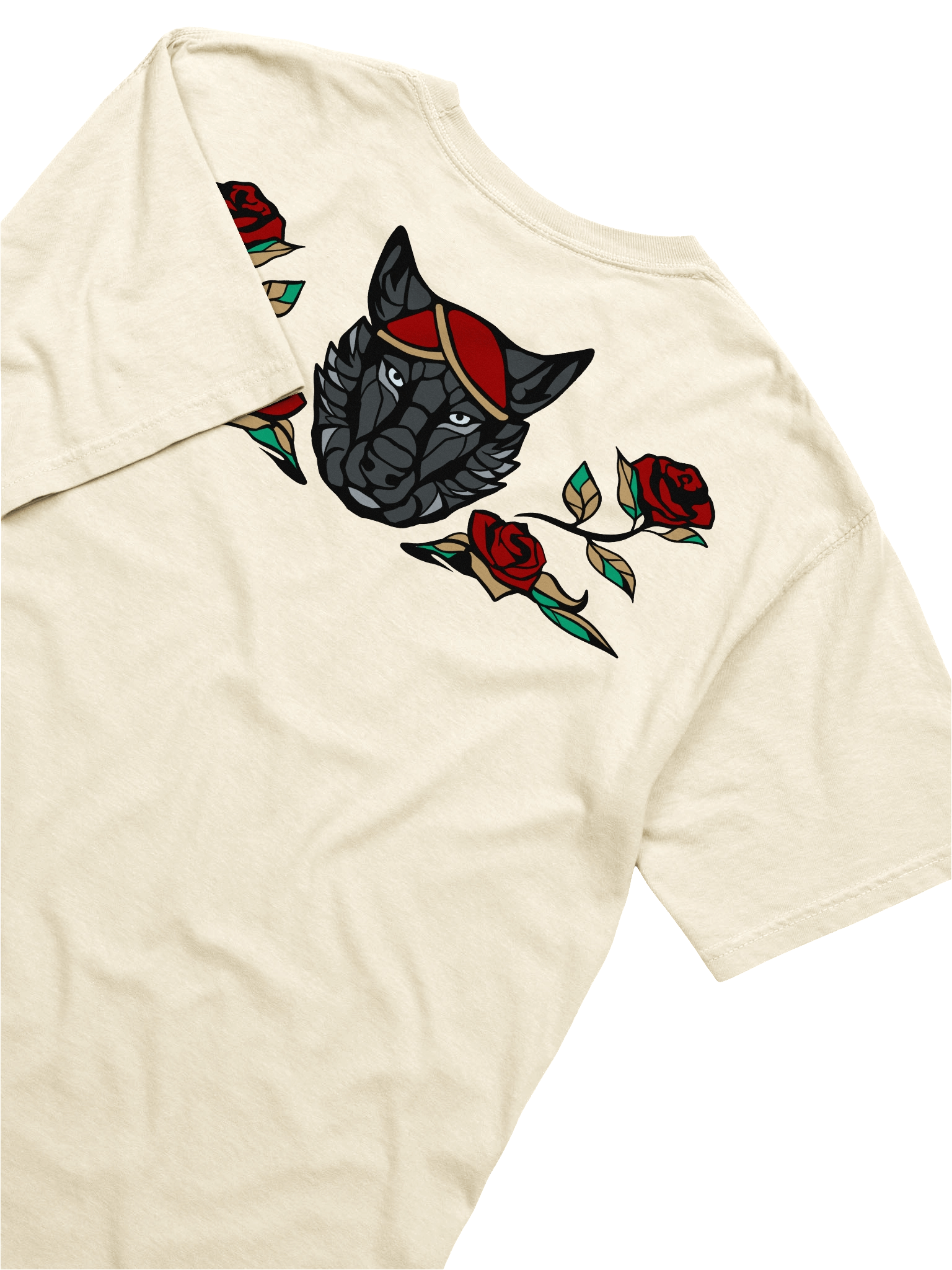 T-Shirt with back print - Wolf & Roses product image (81)