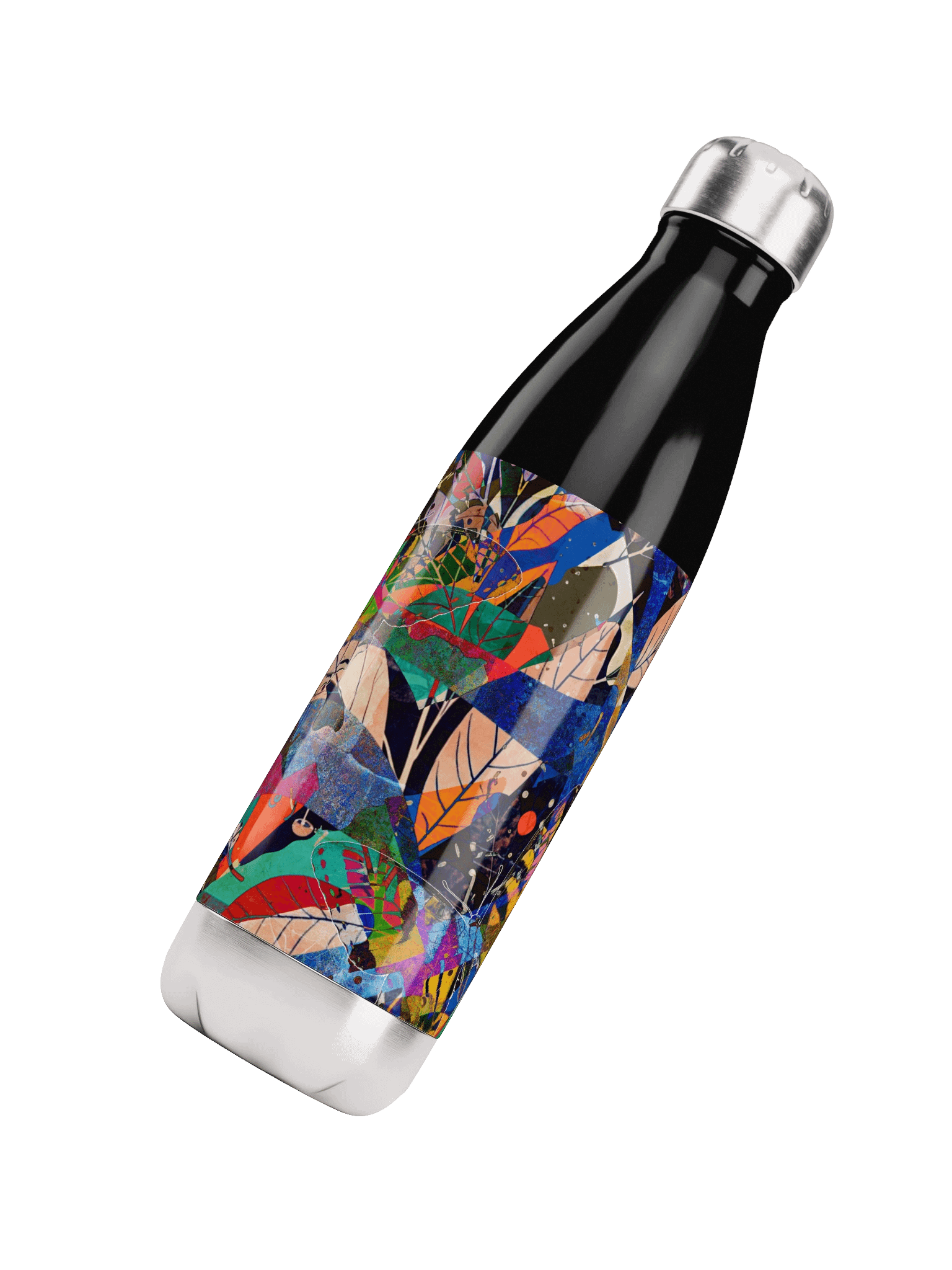Vibrant Leaves Stainless Steel Water Bottle product image (8)