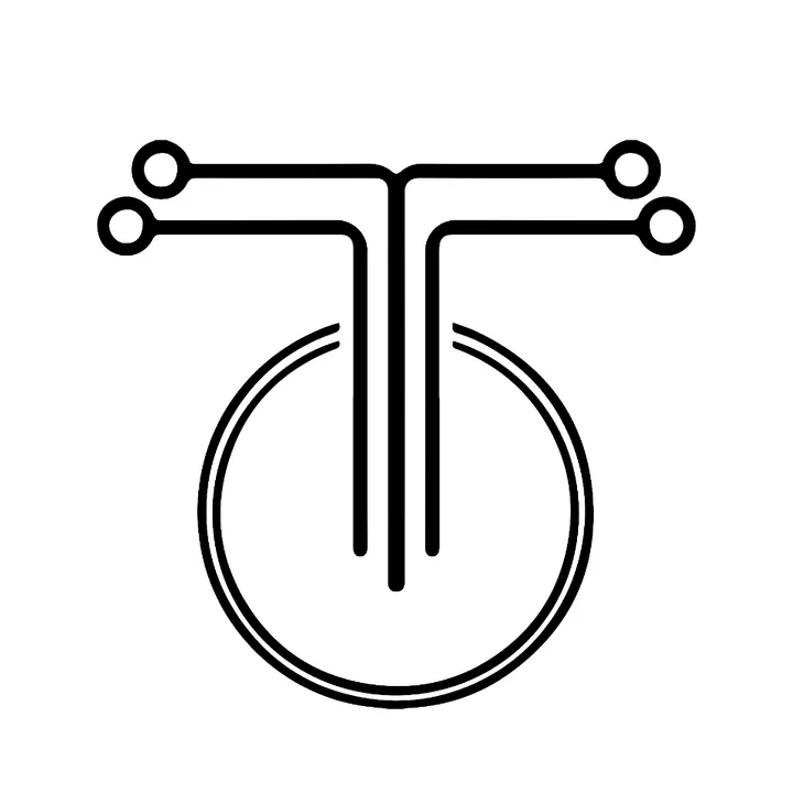 Techie Logo Sticker Ver 1 (White Background) product image (1)