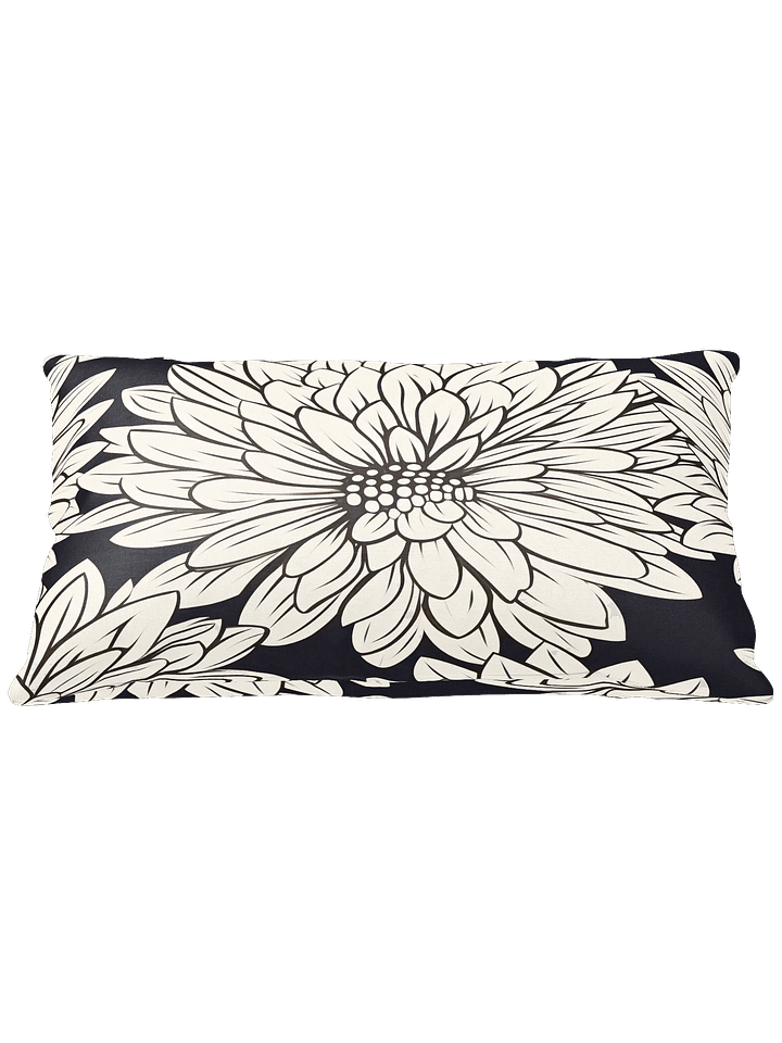 All-over Cream/Black Floral Pillow product image (1)