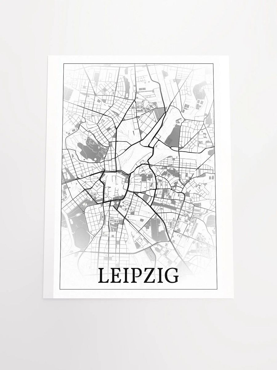 Leipzig, Germany, city map print product image (17)
