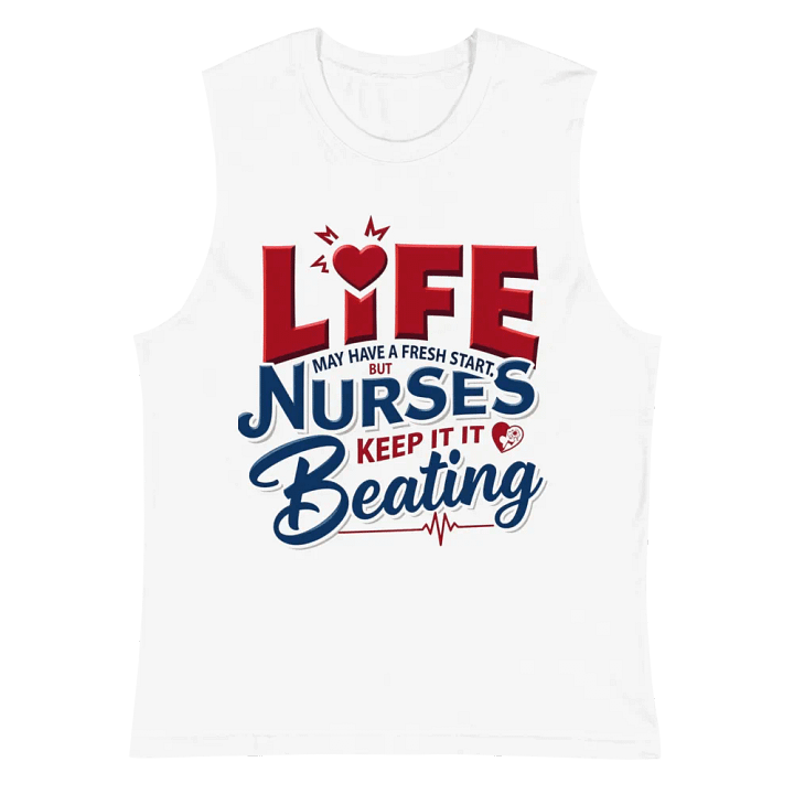 Heartbeat of Life Nurse Muscle Tank product image (2)