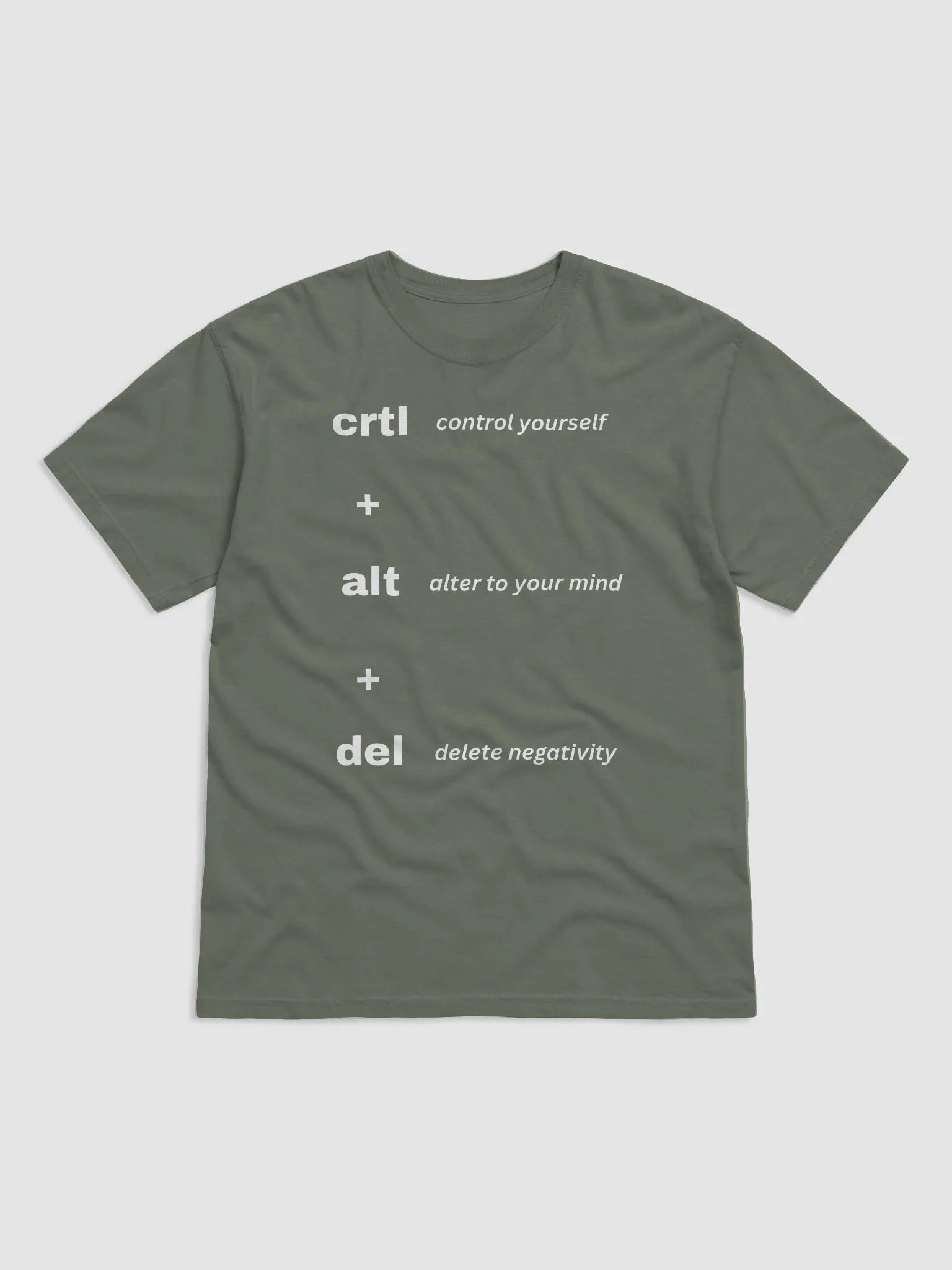 CRTL + ALT + DEL T-SHIRT (WHITE FONT) product image (30)