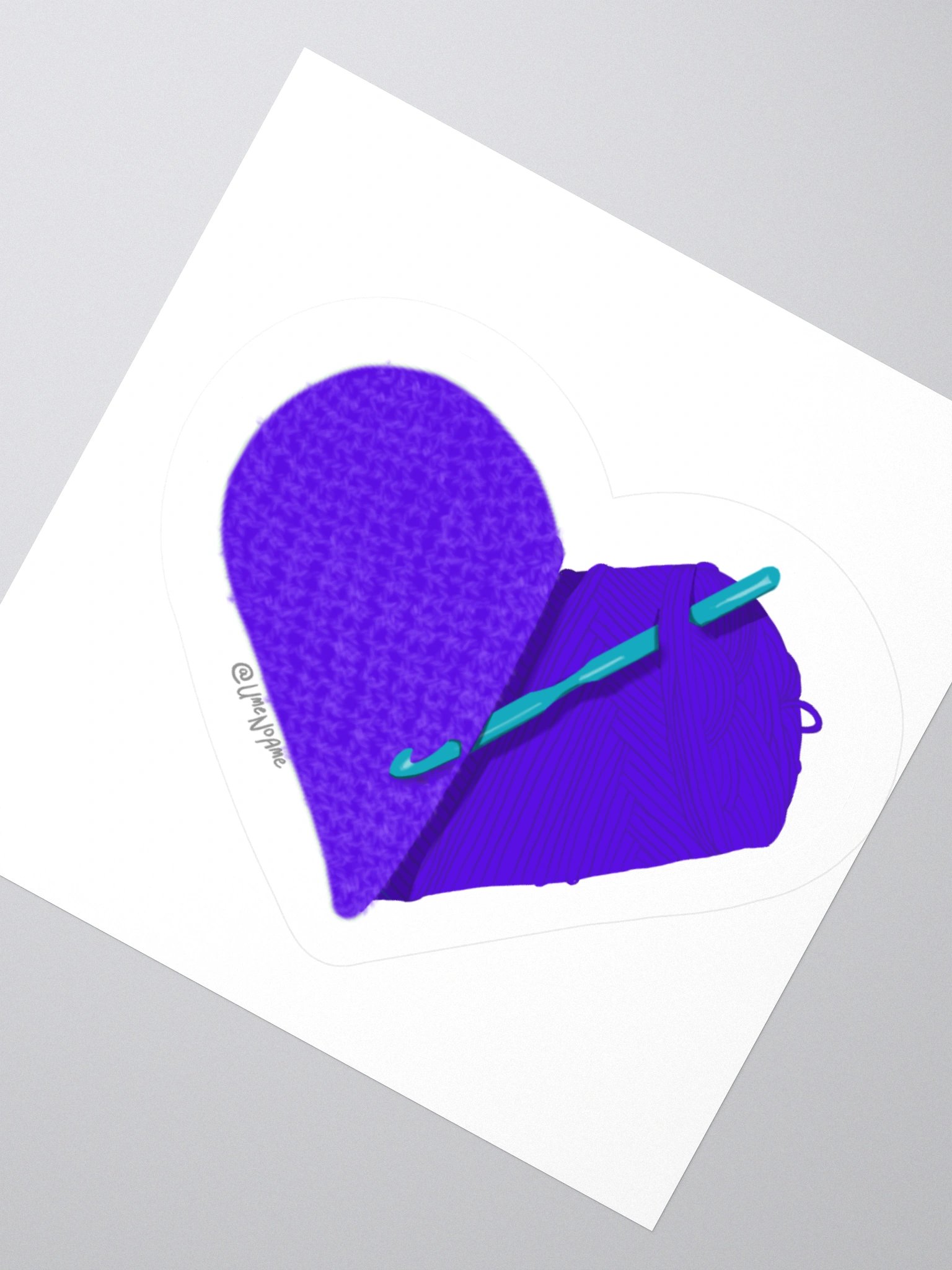 Crochet Love - Purple Sticker product image (4)