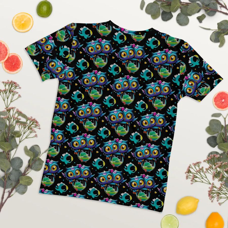 Kawaii Owls All Over Print T-shirt product image (8)