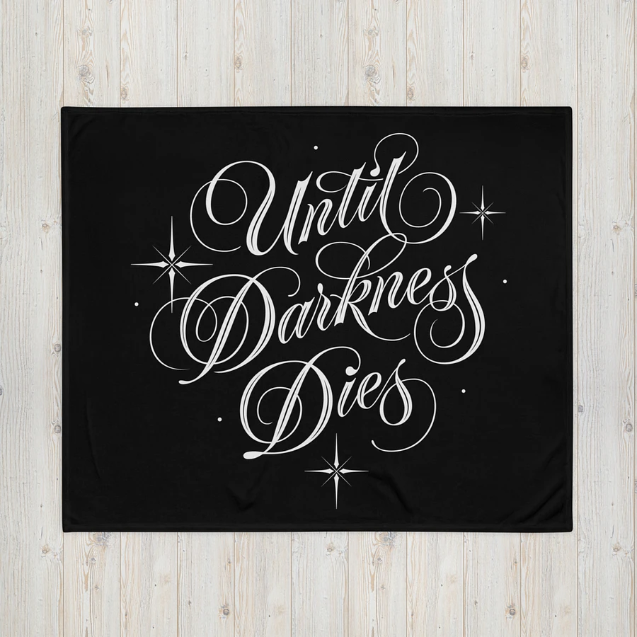 Until Darkness Dies (simple design) Throw Blanket product image (1)