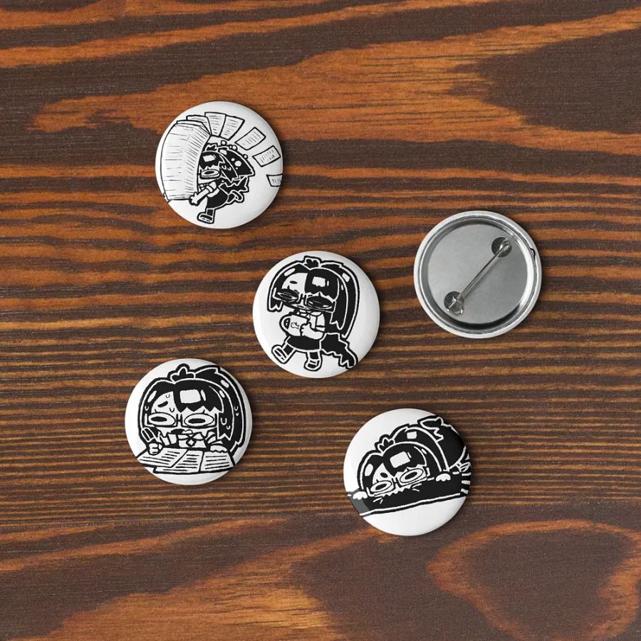 5x Struggle Button Pins (S) product image (4)